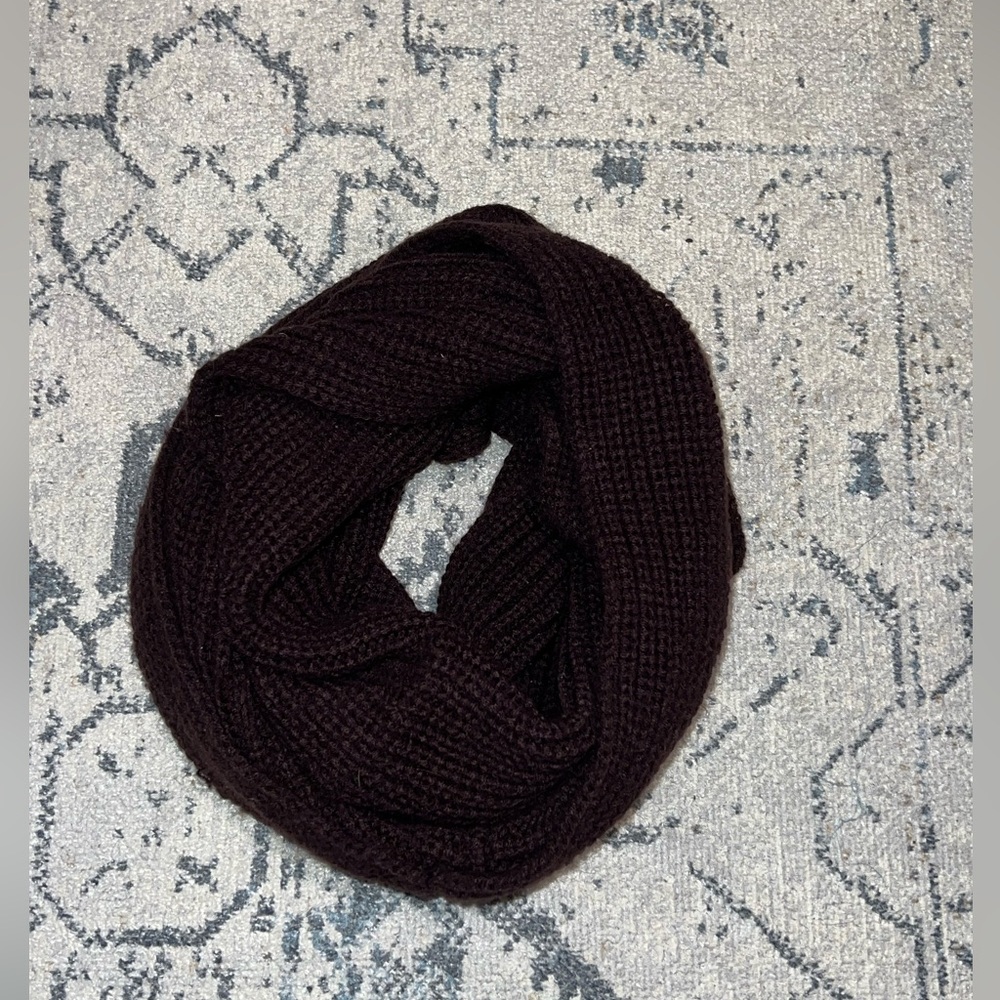 Dark Knit Infinity Scarf
